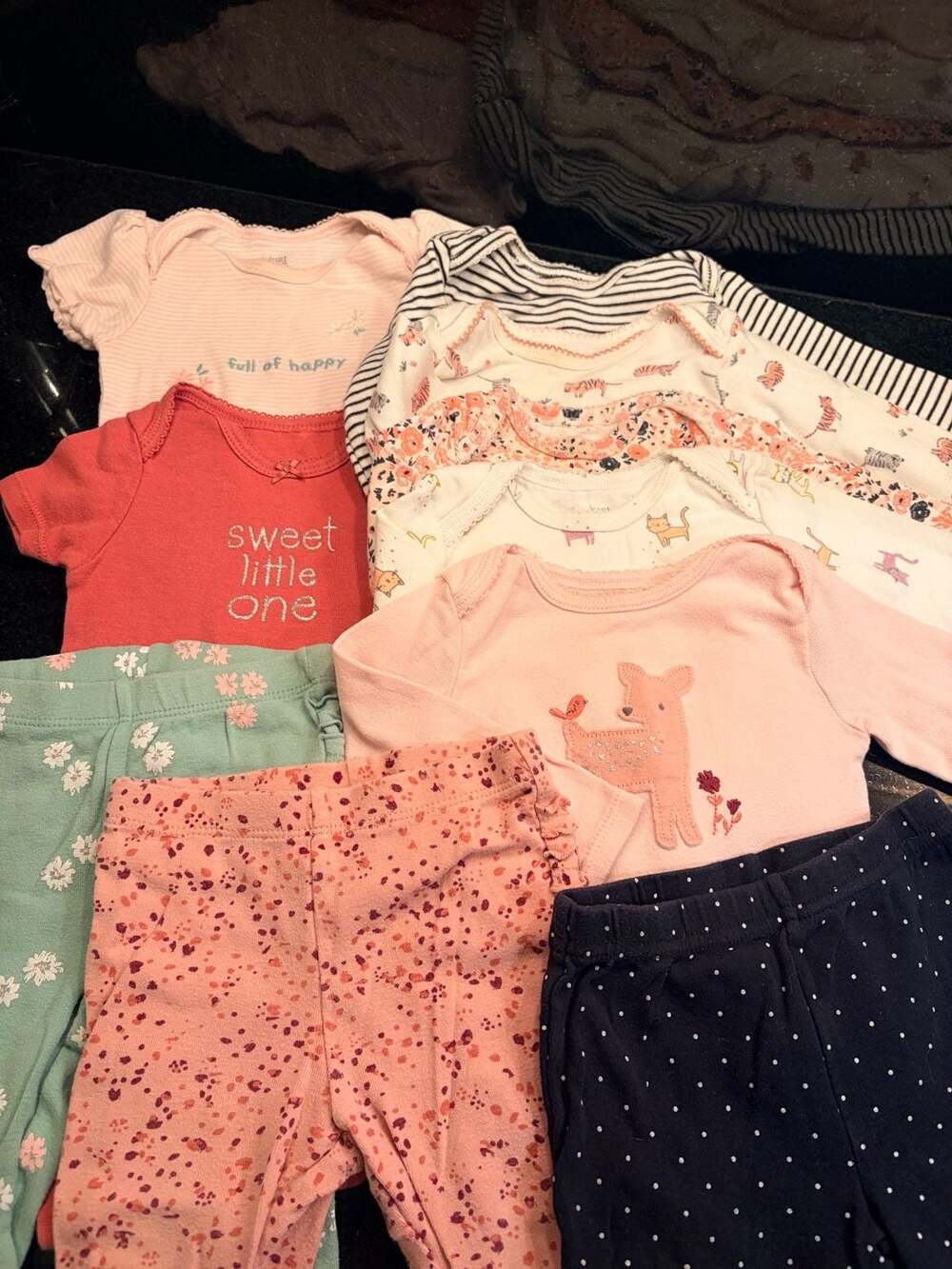 Just One You Carter's Baby Girl 9M Bundle 11-Piece Bodysuits Pants Set